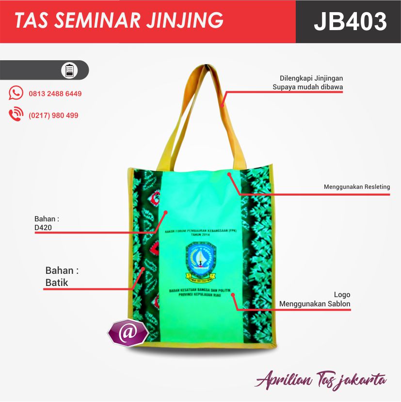 detail tas seminar jinjing batik JB403 grosir tas seminar jakarta