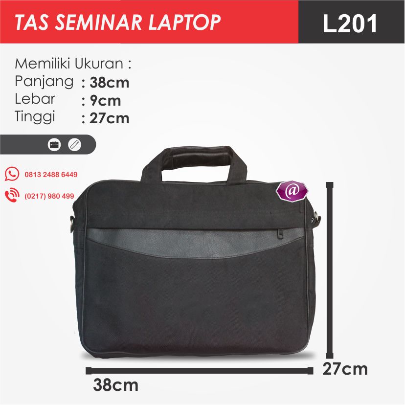 ukuran tas seminar laptop l201 grosir tas seminar jakarta