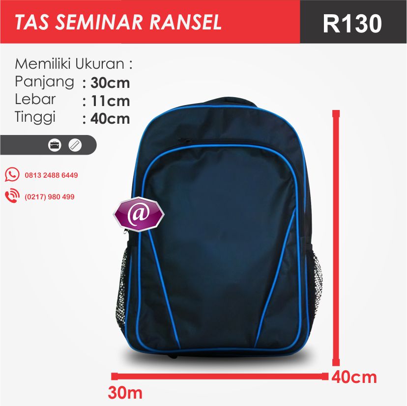ukuran tas seminar ransel R130 pesan tas seminar jakarta