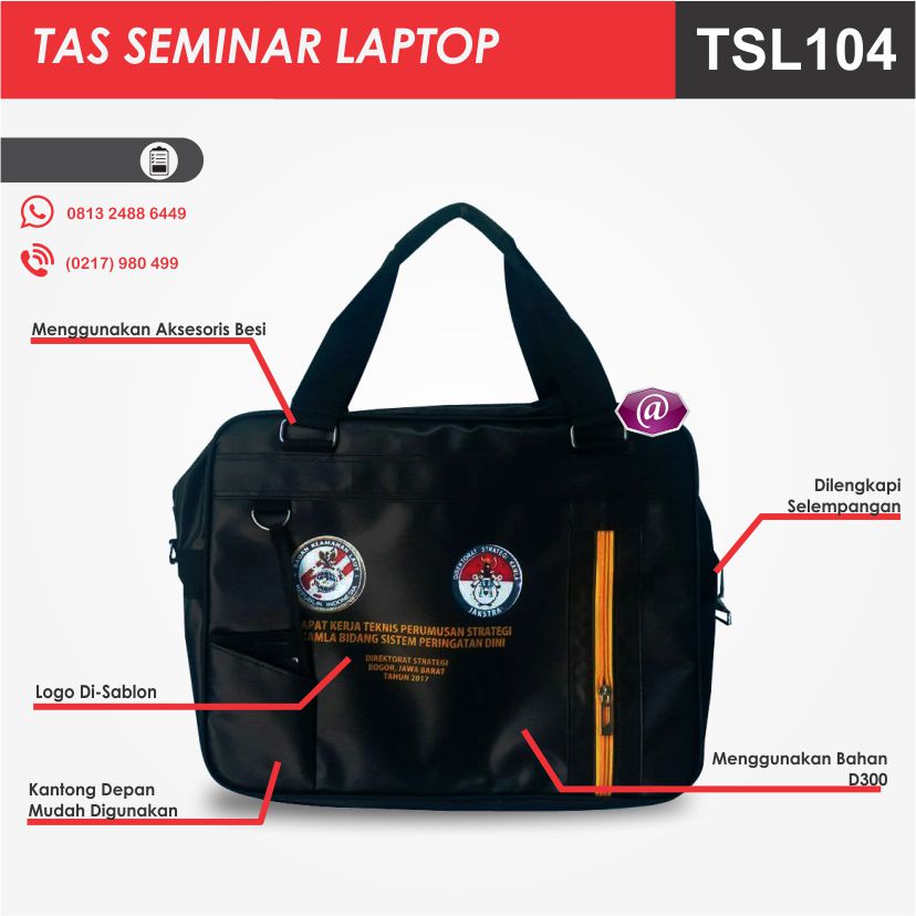 spesifikasi tas seminar laptop tsl104