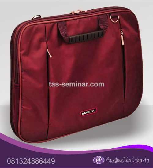 Produsen Tas Seminar Selempang Laptop Merah Maroon tas 