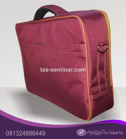 tas souvenir, tas seminar laptop d300 merah marun dan orange
